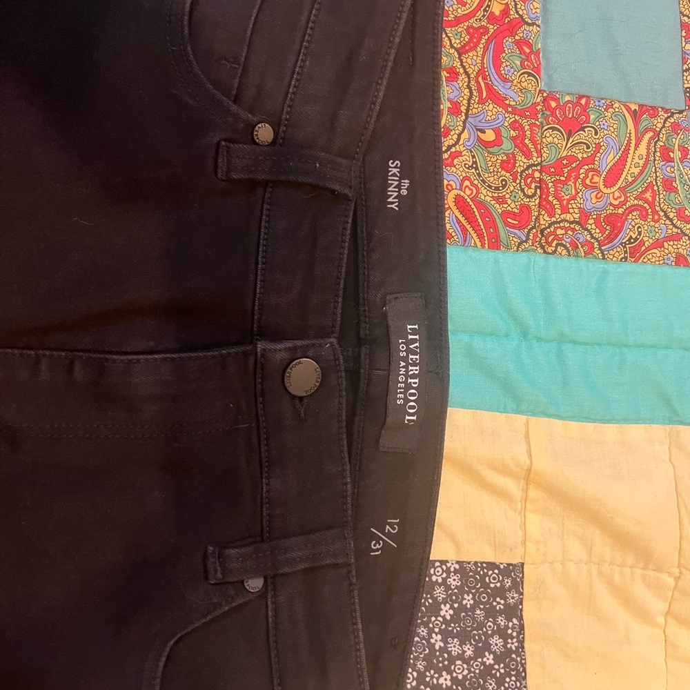 Liverpool Black Skinny Jeans Sleek Fit